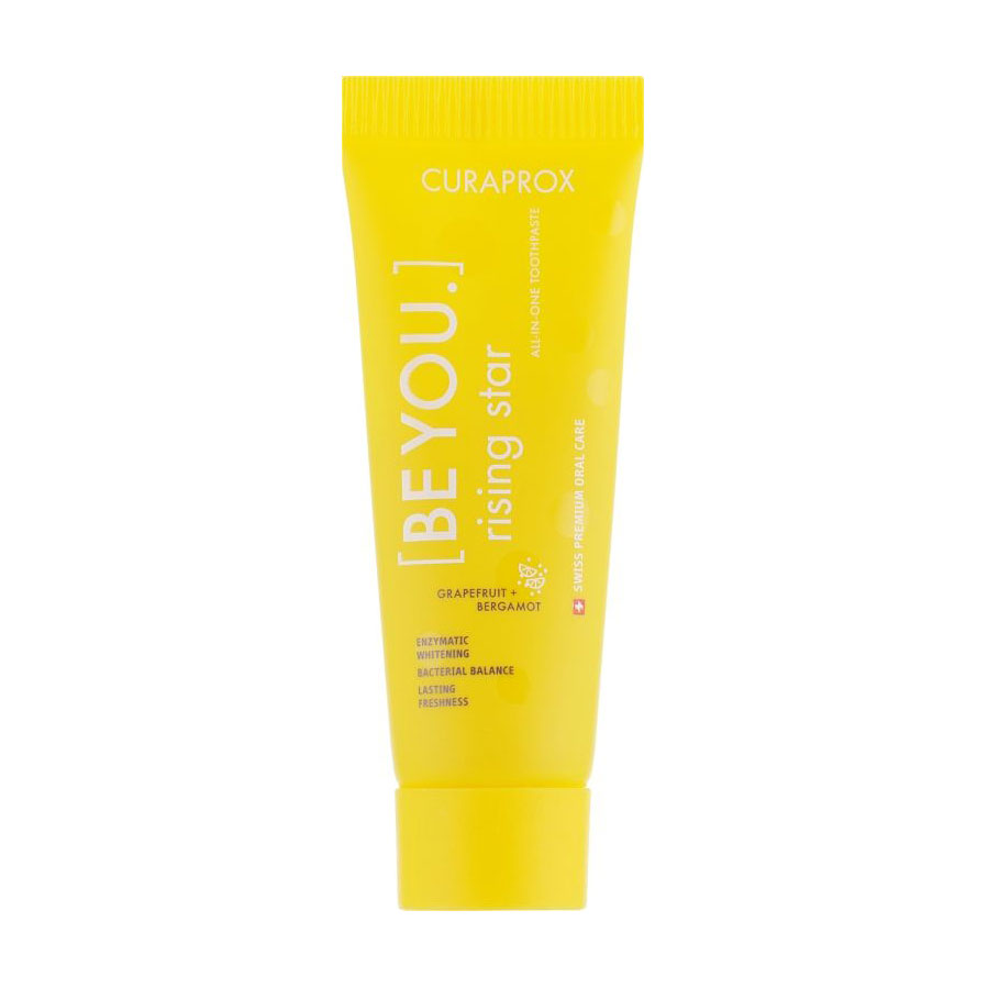 Відбілювальна зубна паста Curaprox Be You Rising Star Toothpaste Grapefruit + Bergamot Грейпфрут + бергамот, 10 мл